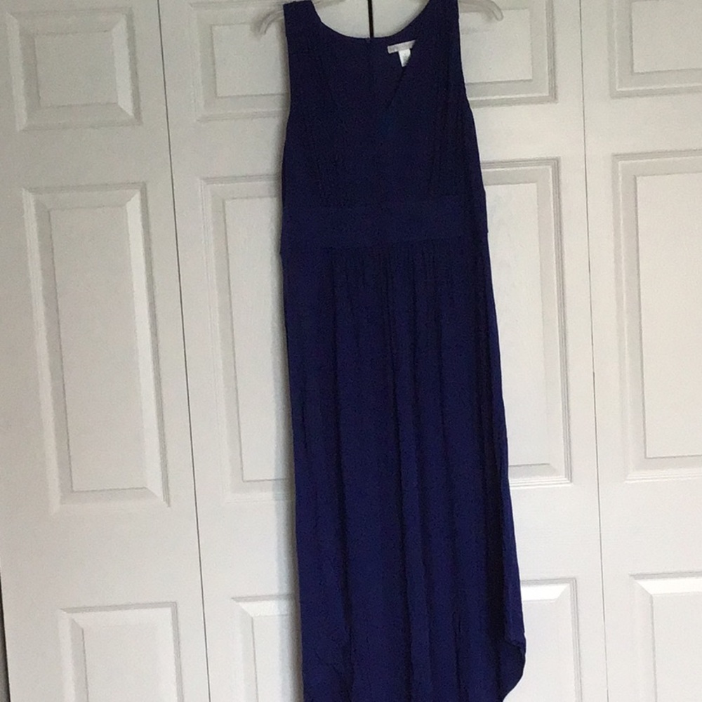 Sleeveless Royal Blue Maxi Dress - Brand: